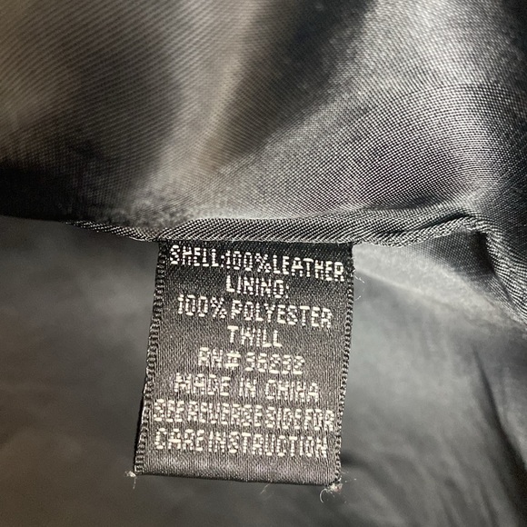 Vintage Gallery Full Leather Jacket Zip front size large - Picture 11 of 15